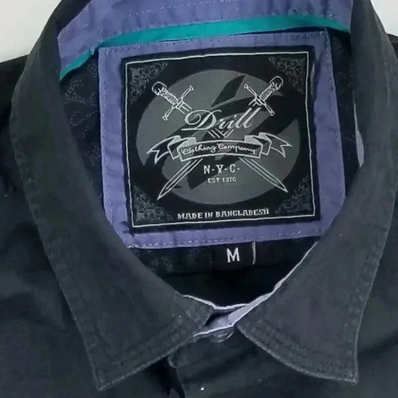 Drill Clothing Co NYC Medium Shoulder Strap Shirt - Picture 3 of 5